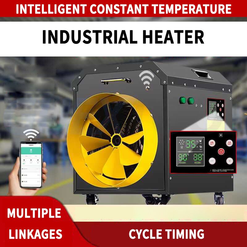 Industrial Heater Factory - Electric High-Power Warm Air Brooding 220V Metal Construction