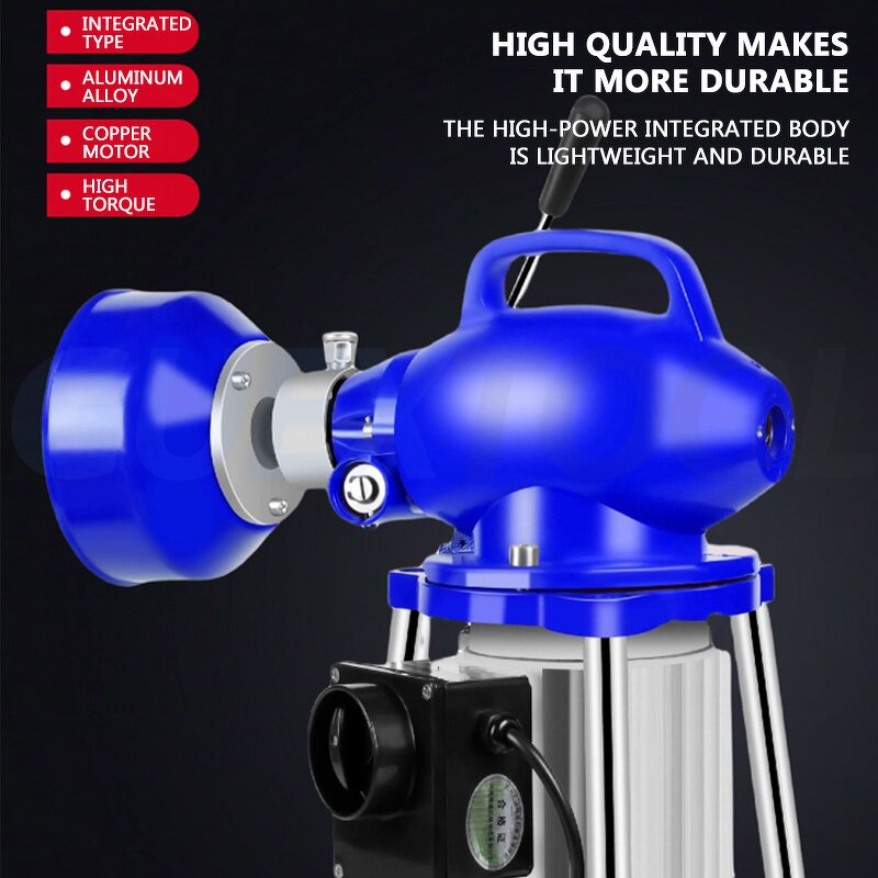 Pipeline Dredging Machine Supplier - Electric 220V Sewer Kitchen Unclogger 40M Clearing