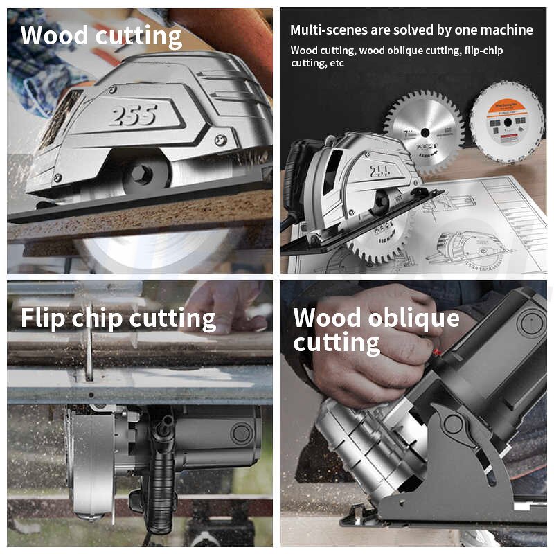 Electric Circular Saw Manufacturer - 185mm Multi-Function Professional for Wood Cutting