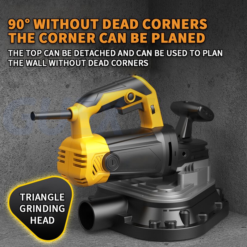 Polishing Machine Factory - Handheld Three Head Dust-free Electric Floor Grinding Concrete