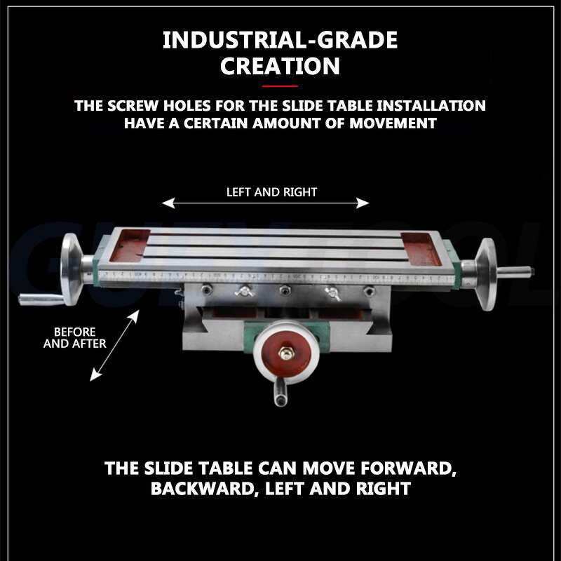 Cross Slide Table Factory - Multifunctional Worktable Milling Machine Stainless Steel PLC