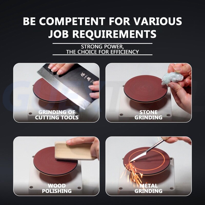 Knife Sharpener Supplier - Small Electric 4-inch Disc Sandpaper Table Grinder Polishing