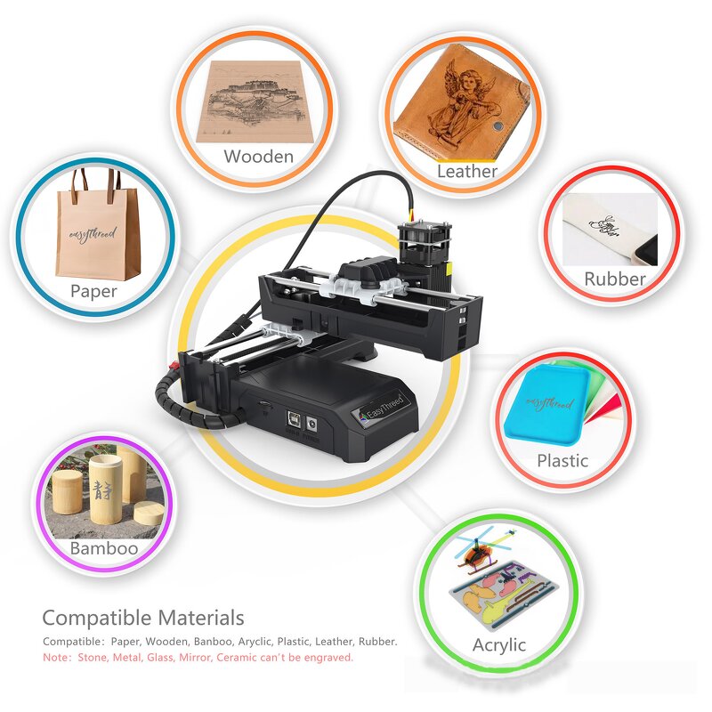 Laser Engraving Machine Manufacturer - 2W Wood Bluetooth Mini for Metal Cell Phone Case