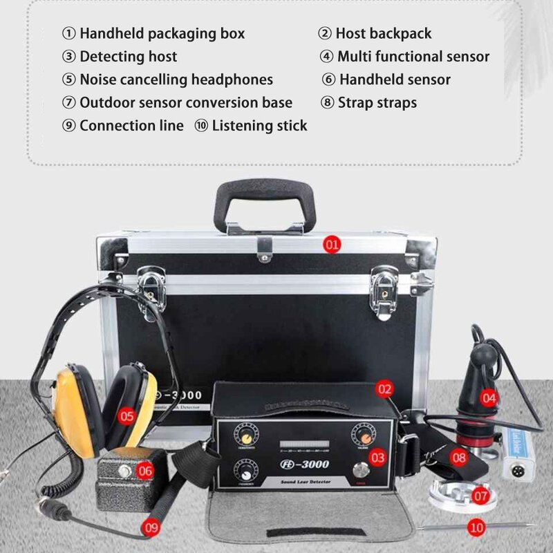 Water Leak Detector Supplier - FT-3000 High Precision Acoustic Underground Tester Device