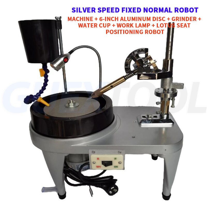 Gemstone Polishing Machine Manufacturer - Aluminum Alloy Jade Angle Engraving Seal Flat