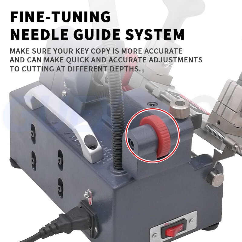 Key Copying Machine Factory - Horizontal Manual Feed 110mm Spacing Foldable Carving