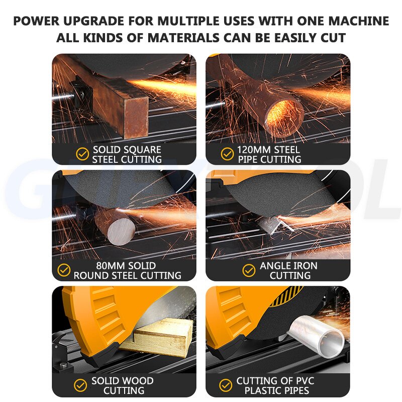 Desktop Cutting Machine Factory - Electric Wood Metal Circular 355mm Blade 4100 RPM