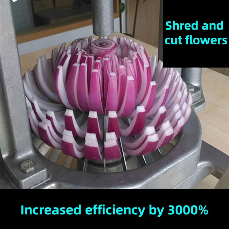 Onion Cutting Machine Supplier - Manual 24 Equal Parts Commercial Onion Scallion Slicer