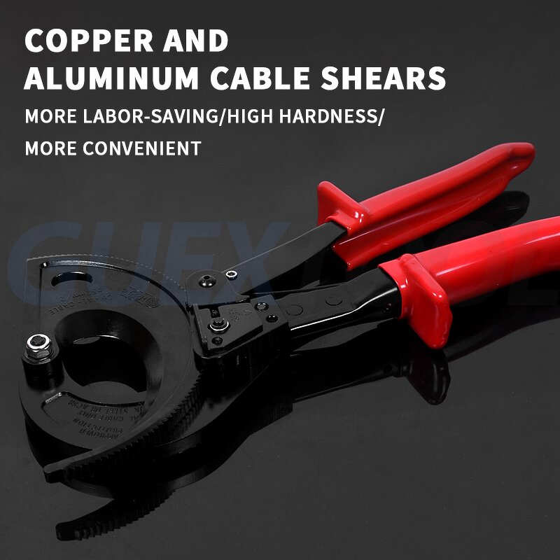Cable Cutter Supplier - Industrial Grade Gear Ratchet Labor-saving Copper Aluminum