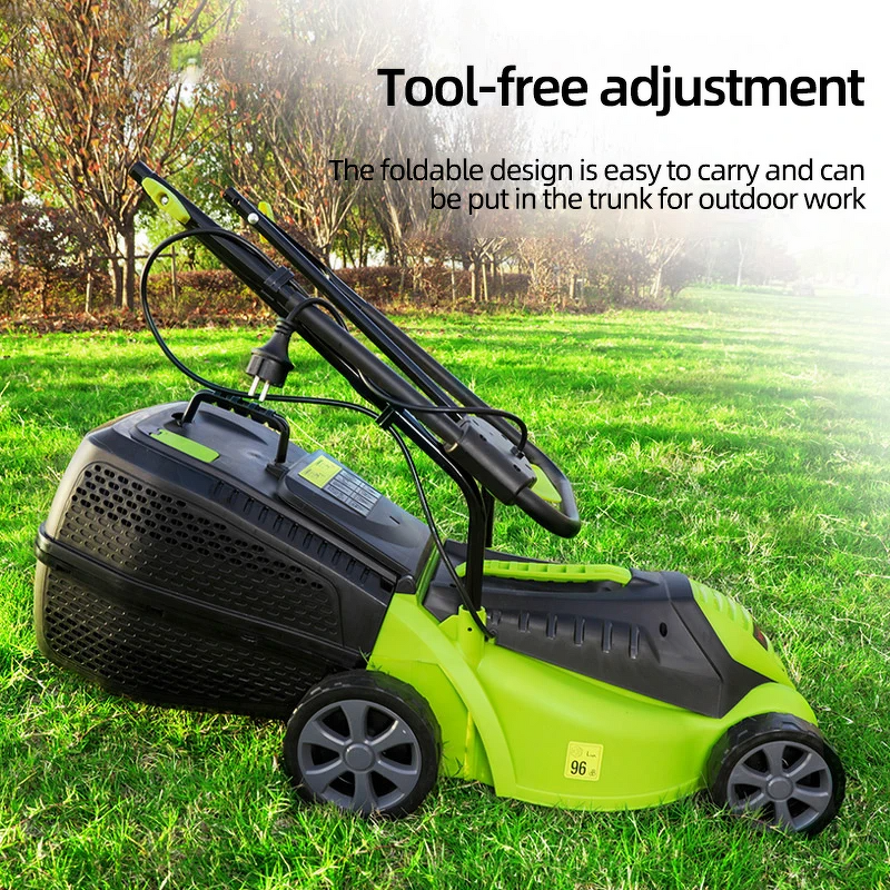 Hand Push Lawn Mower Manufacturer - 1600W Home Garden Grass Cutter Weed Whacker Tool