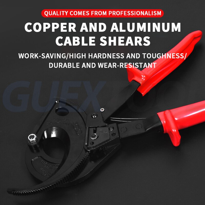 Cable Cutter Supplier - Industrial Grade Gear Ratchet Labor-saving Copper Aluminum