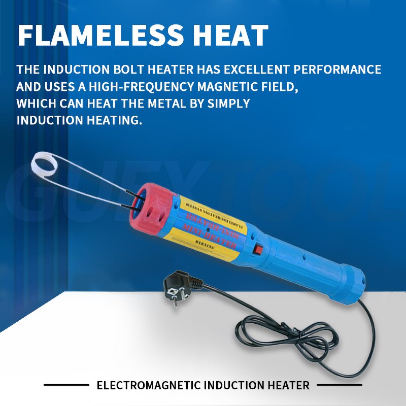 Inductive Heater Supplier - Handheld Screw Heating Rusty Nut Removal Rotating Clamping