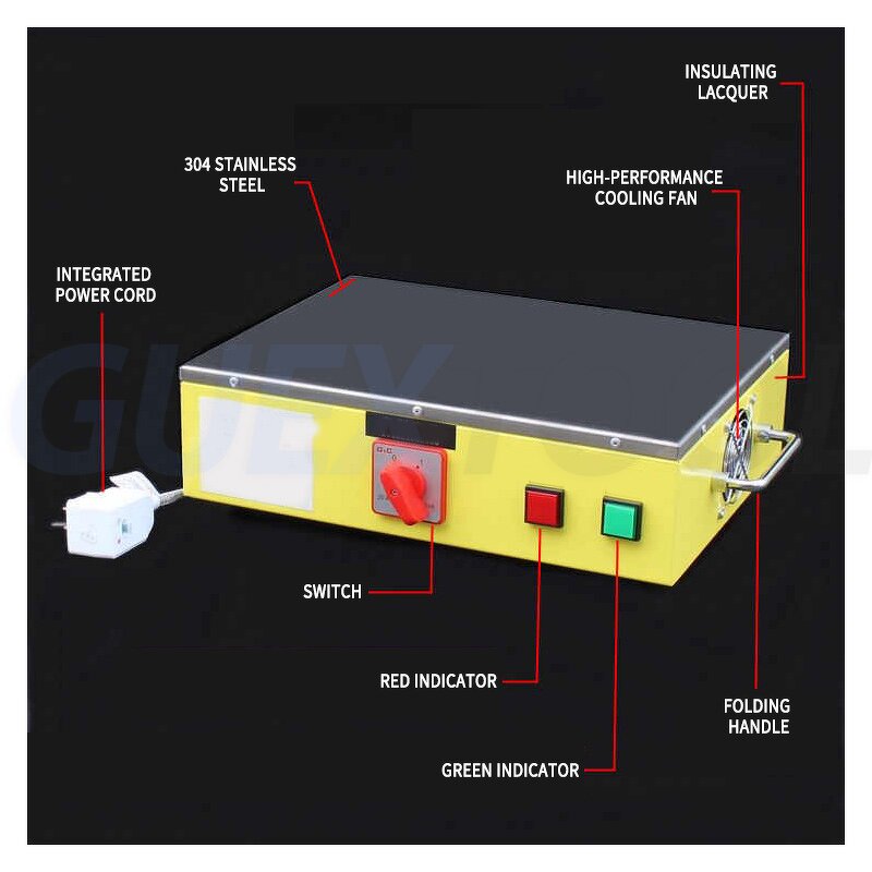 Demagnetizer Factory - Strong Desktop TC-3/4 Metal Mold Flat 220V 1200W