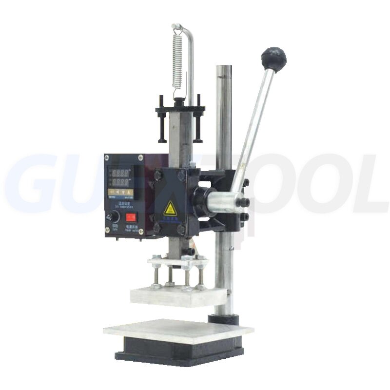 Hot Stamping Machine Factory - 220V Small Manual for Leather Paper Embossing Press