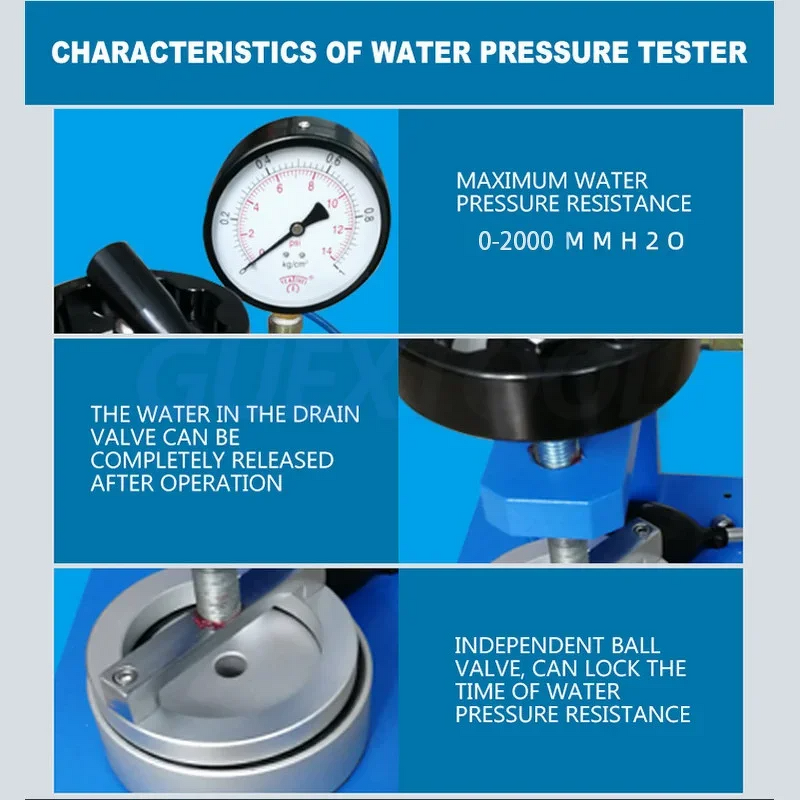 Hydrostatic Pressure Tester Supplier - for Plastic Bags Garments Tents Raincoat Waterproof