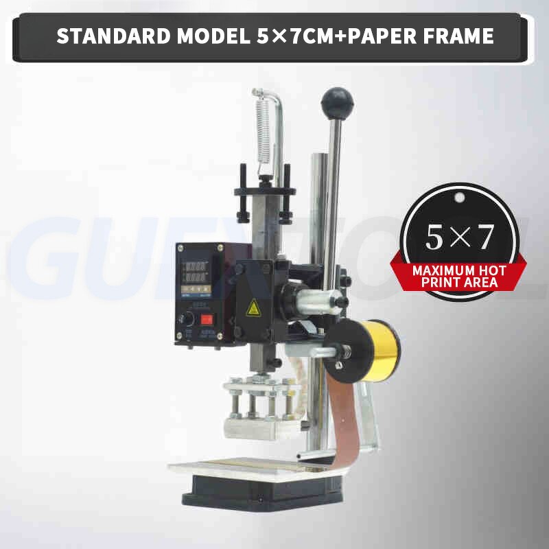 Hot Stamping Machine Factory - 220V Small Manual for Leather Paper Embossing Press