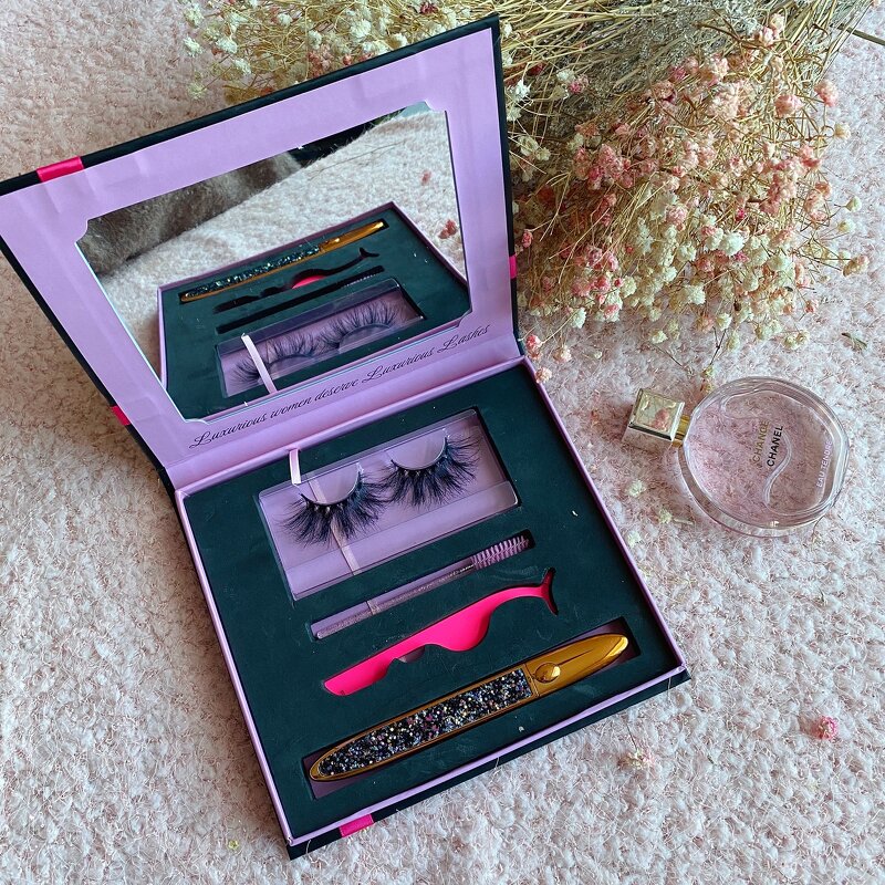 Beauty Lashes Supplier - OEM Wholesale 25mm 3d Mink with Box