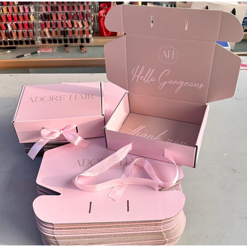 Packaging Paper Box Manufacturer - OEM Custom Printing Rigid Pink