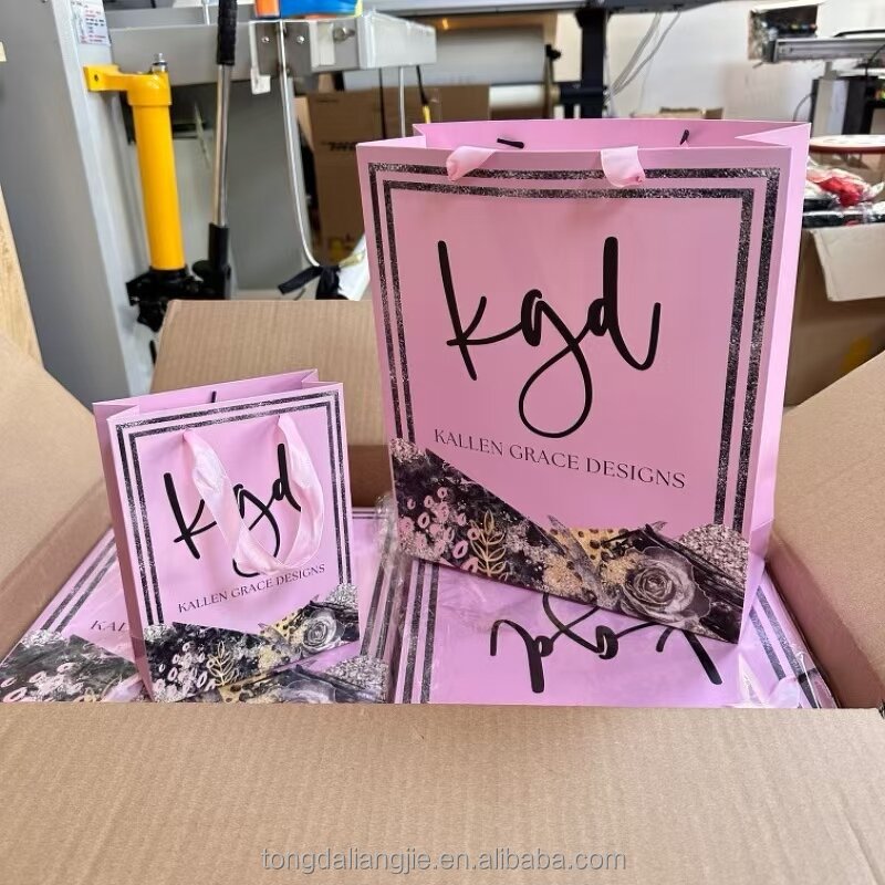 Colorful Gift Bags Manufacturer - OEM Fashion Custom Size Ribbon