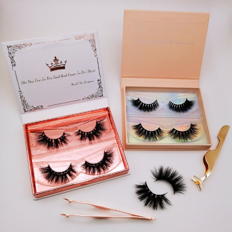 100% Mink Eyelash Supplier - OEM Wholesale 25mm Super Fluffy
