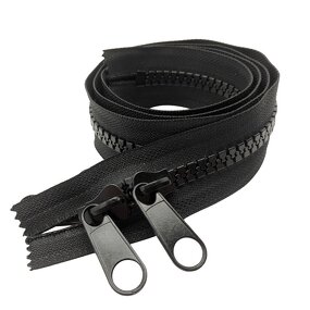 Plastic Zippers Manufacturer - High Quality Sleeping Bag Boat Tent Accessory Double Pull