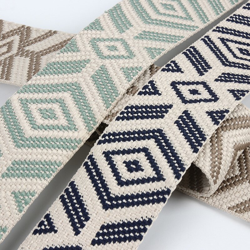 Jacquard Ribbons Manufacturer - Spot Supply Large Diamond Polyester Fashionable Headbands