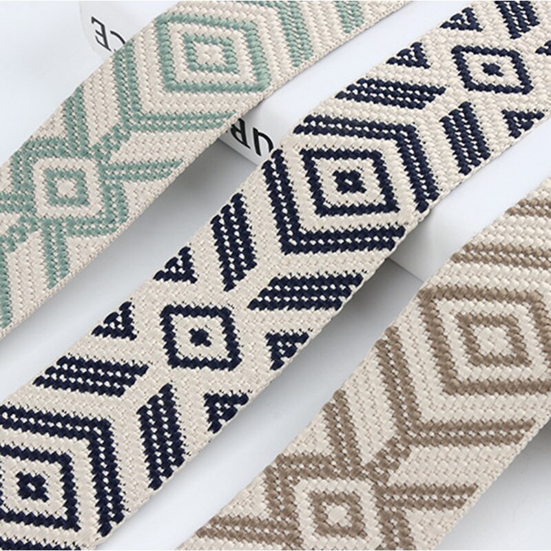Jacquard Ribbons Manufacturer - Spot Supply Large Diamond Polyester Fashionable Headbands