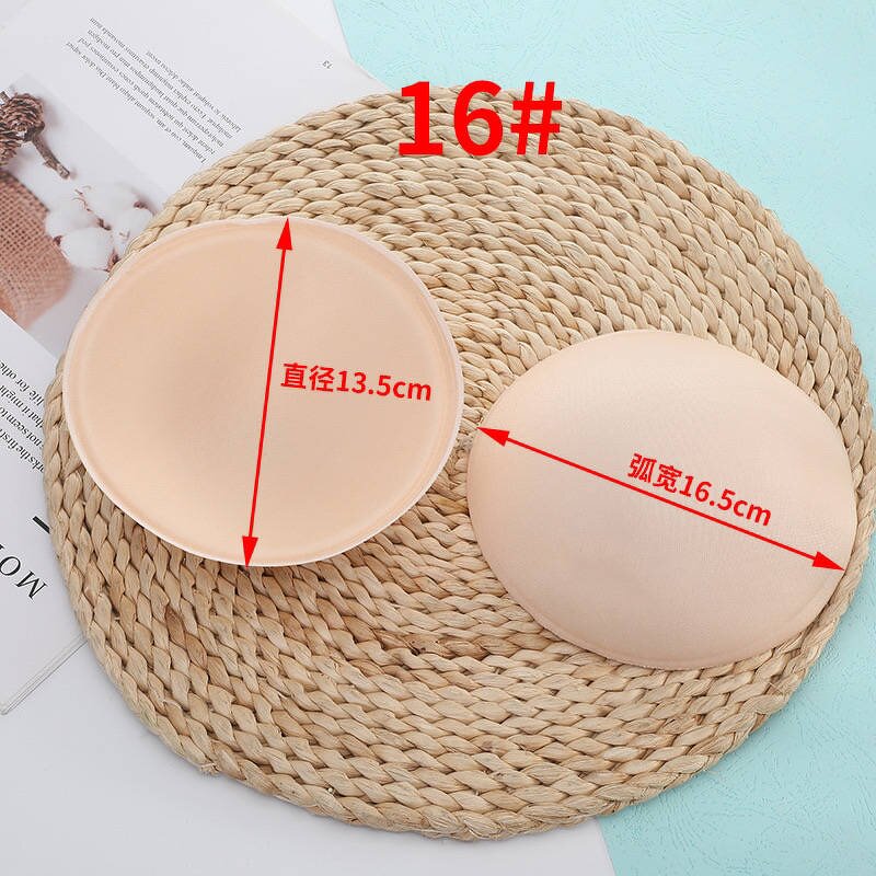 Bra Batting Supplier - Lady Chest Pad Breathable Sponge Oval Professional Wholesale