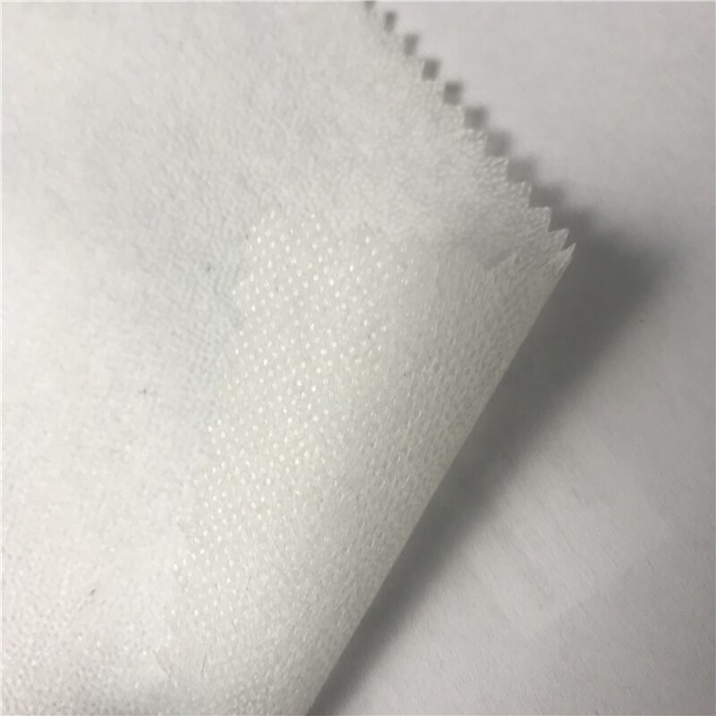 Nonwoven Interlining Supplier - White Black Micdot Adhesive Fusible Polyester