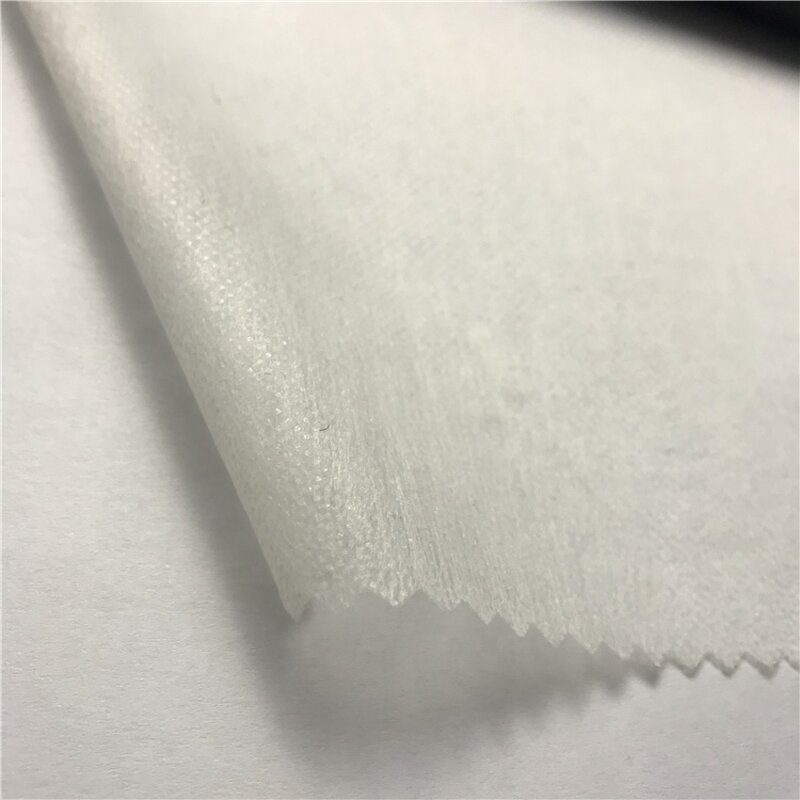 Nonwoven Interlining Supplier - White Black Micdot Adhesive Fusible Polyester