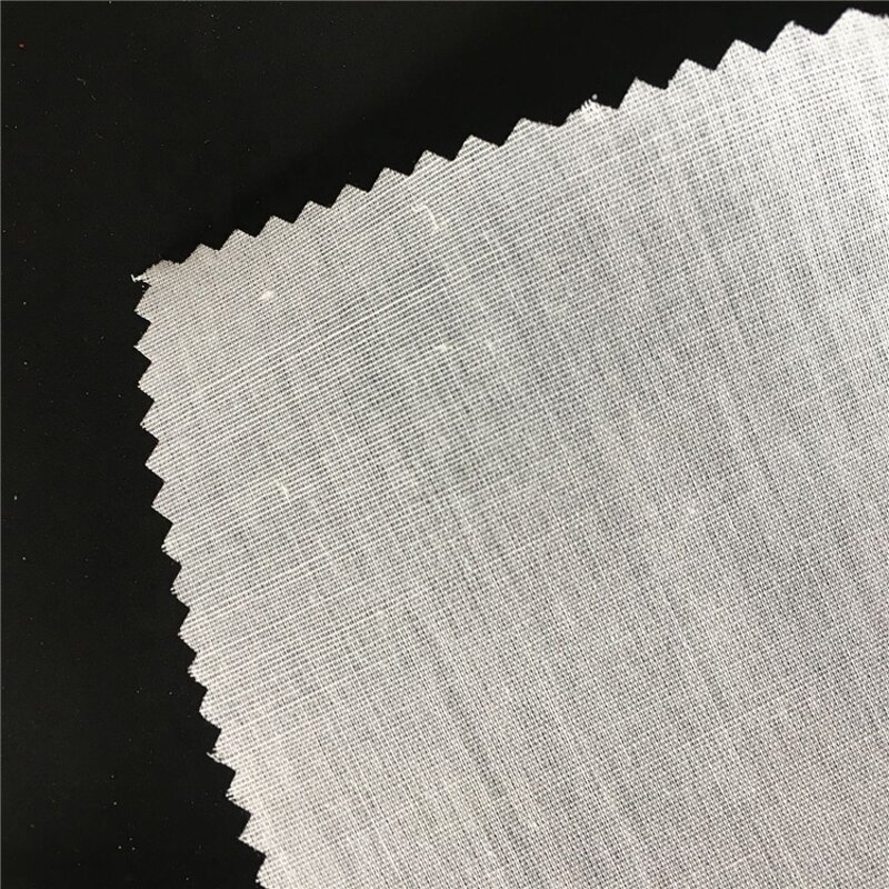 Men's Shirts Collar Interlining Supplier - 100% Cotton Woven HDPE Coated Adhesive Fusible