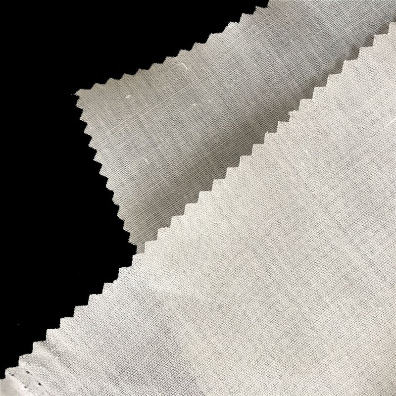 Men's Shirts Collar Interlining Supplier - 100% Cotton Woven HDPE Coated Adhesive Fusible