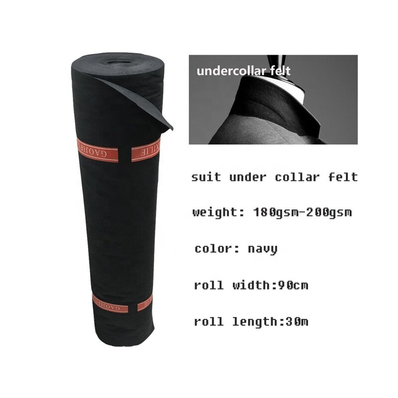 Suit Collar Fabric Factory - Needle Punch Non Woven Under Collar Felt Interlining