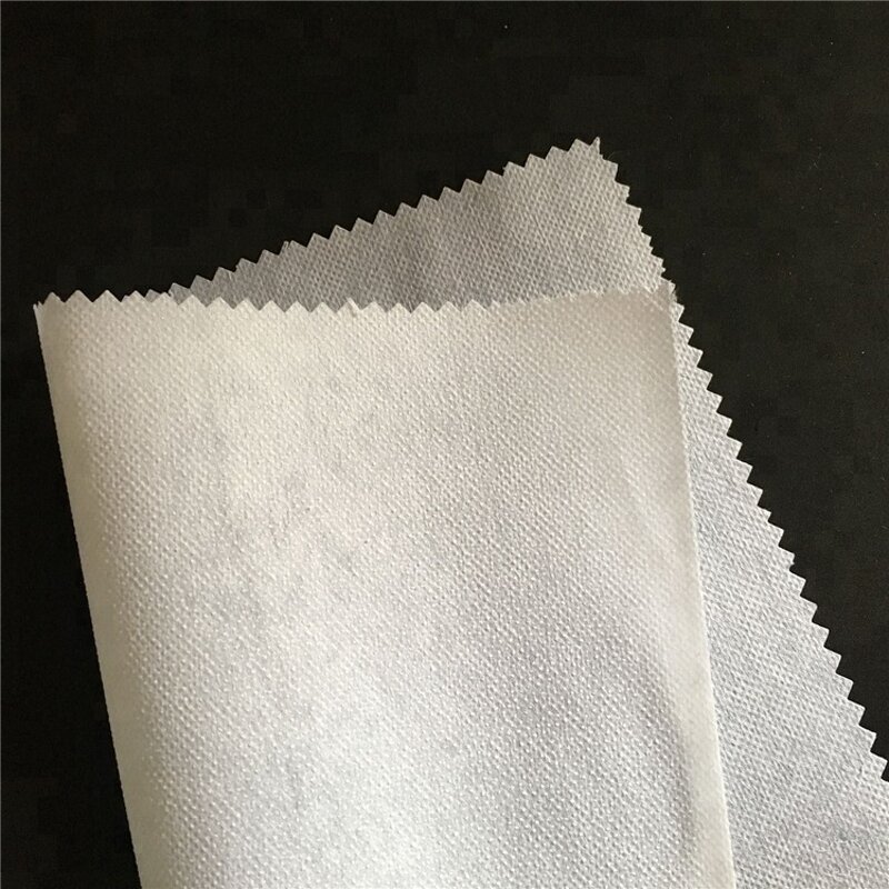 Nonwoven Fusible Interlining Supplier - 60gsm Hot Melt Glue Reinforced PES Stitch-bonded