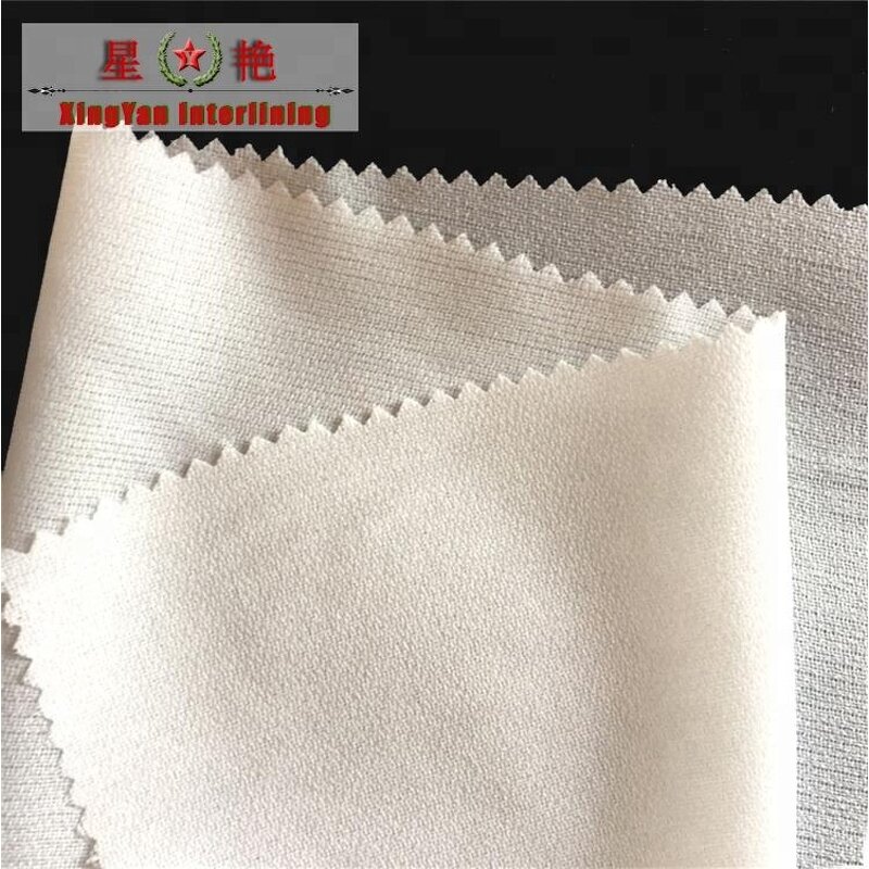 Fusible Woven Interlining Supplier - Water Soluble PES 75D for Business Suit Garment