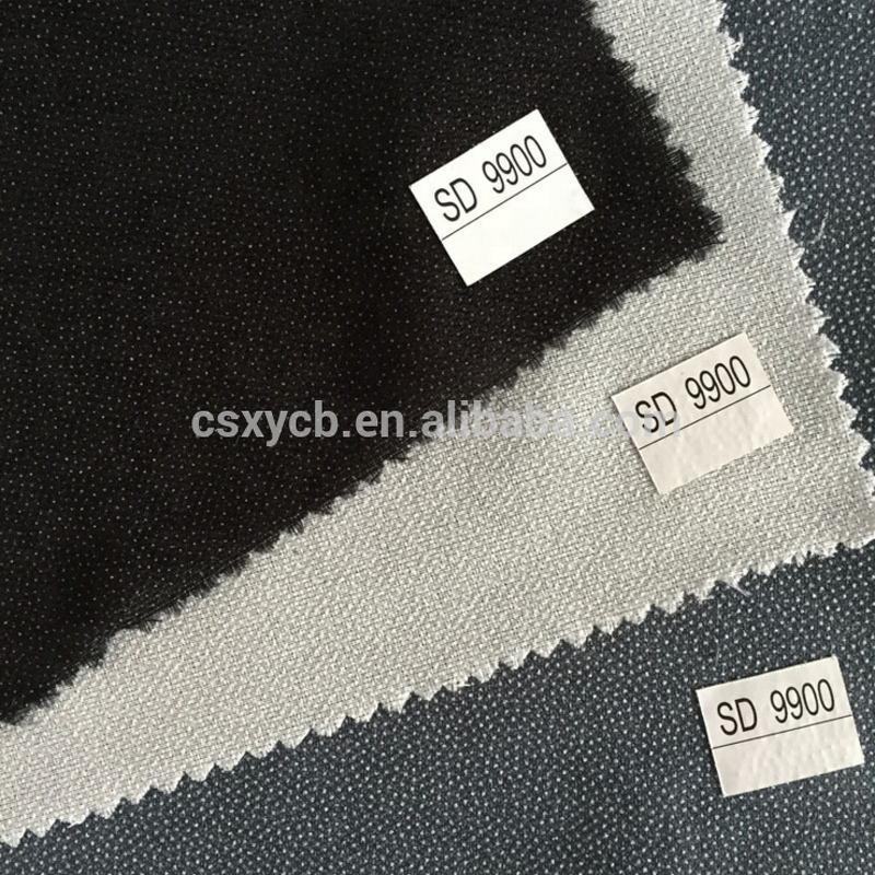 Fusible Woven Interlining Supplier - Water Soluble PES 75D for Business Suit Garment