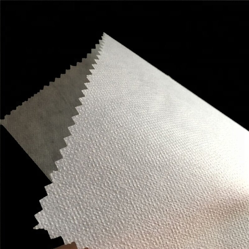 Nonwoven Fusible Interlining Supplier - 60gsm Hot Melt Glue Reinforced PES Stitch-bonded