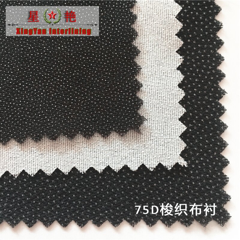 Woven Satin Interlining Factory - 75D PES Coating 100% Polyester for Coat Menswear