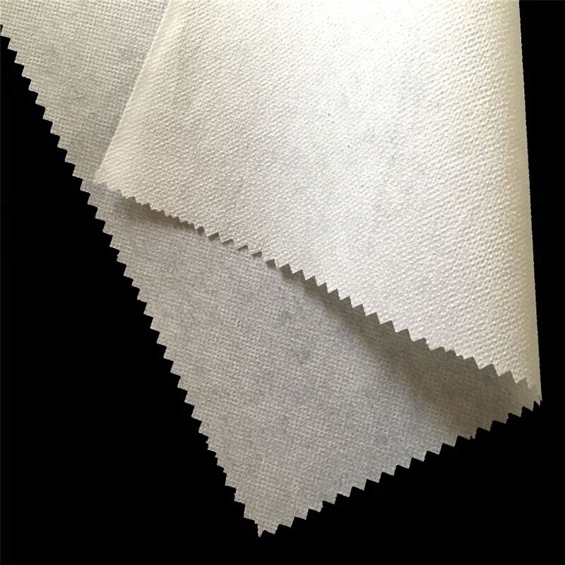 Nonwoven Fusible Interlining Supplier - 60gsm Hot Melt Glue Reinforced PES Stitch-bonded