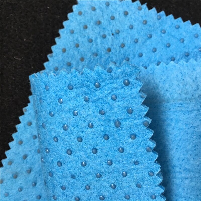 Anti Slip Nonwoven Fabric Manufacturer - Polyester Needle Punched with PVC Dots for Carpet