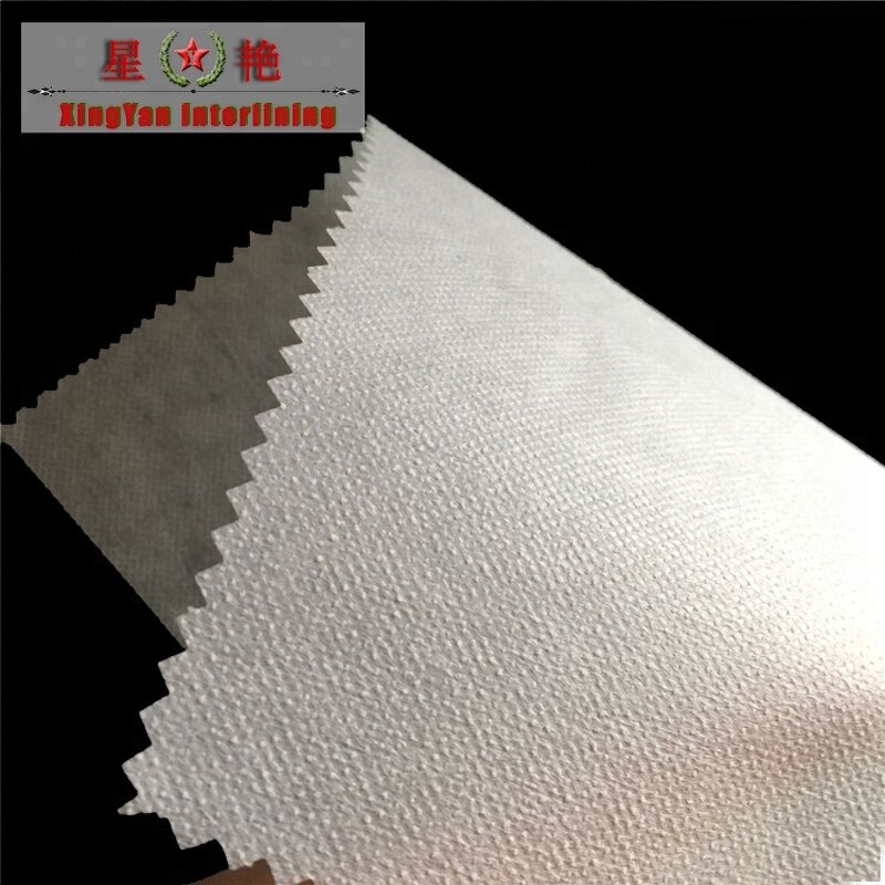 Nonwoven Fusible Interlining Supplier - 60gsm Hot Melt Glue Reinforced PES Stitch-bonded