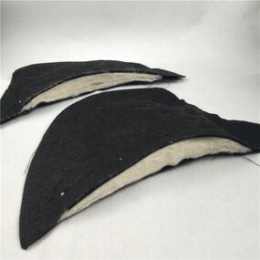 Cotton Decorative Fabric Supplier - Black White 100% Cotton Women's with Foam Shoulder Pad