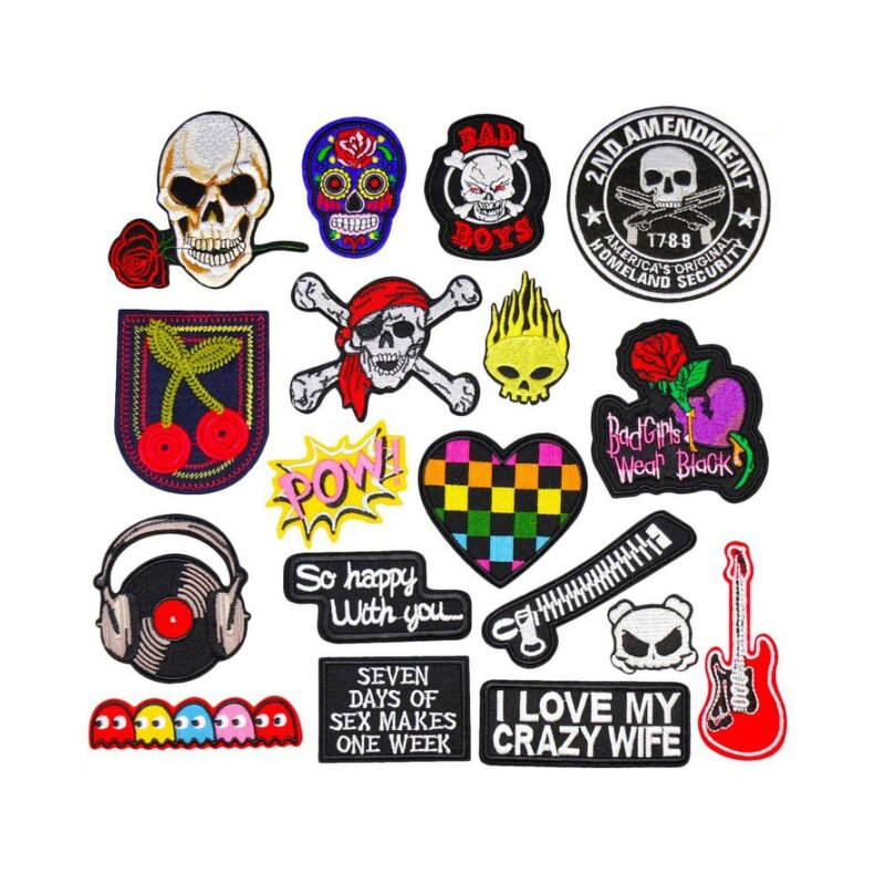 Ready Stock Felt Patch Supplier - Colorful Logo Felt Iron-On Embroidery Patch