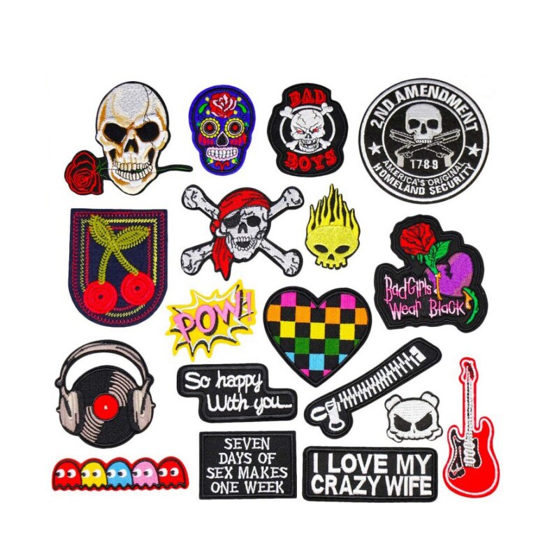 Embroidery Patch Factory - Custom Iron on Heat Press Embroidery Heat Transfer