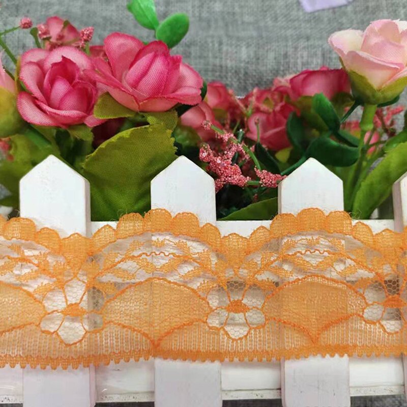 Lace Ribbon Tape Factory - Hot Sale 40MM Embroidered Cords for Sewing Decoration
