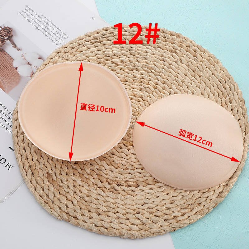 Bra Batting Supplier - Lady Chest Pad Breathable Sponge Oval Professional Wholesale
