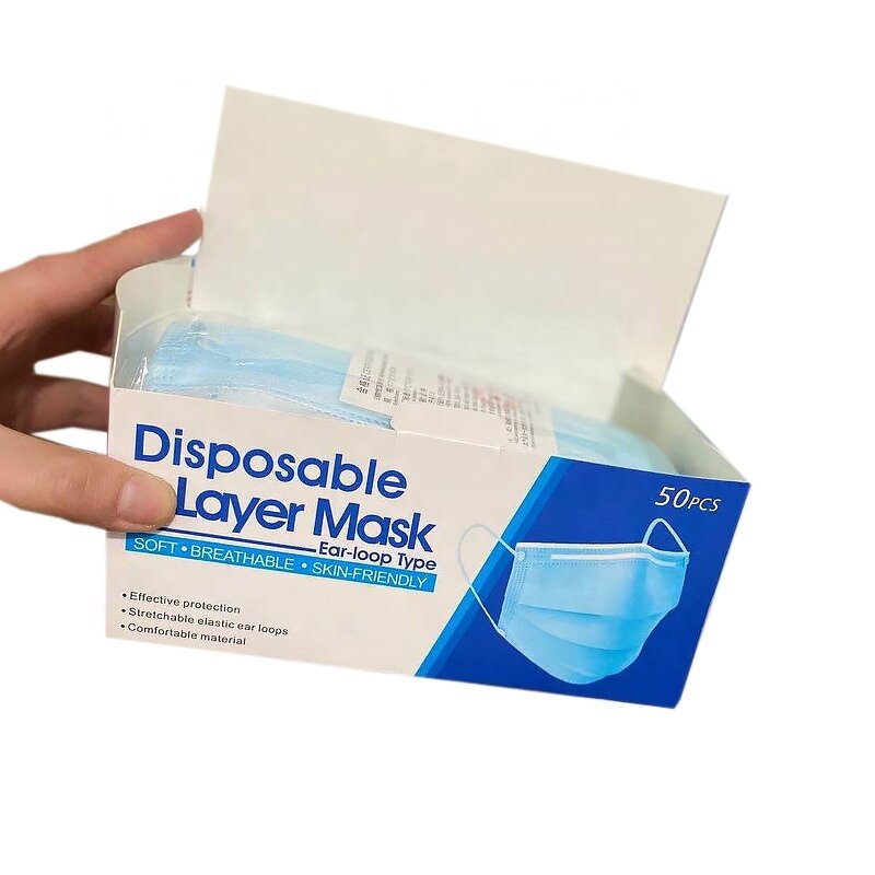 Disposable Face Masks Supplier - OEM 3 Ply Adult Melt-blown Non-woven
