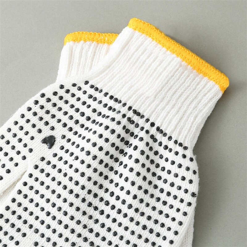 String Gloves Manufacturer - OEM Wholesale Cotton Side Dotted