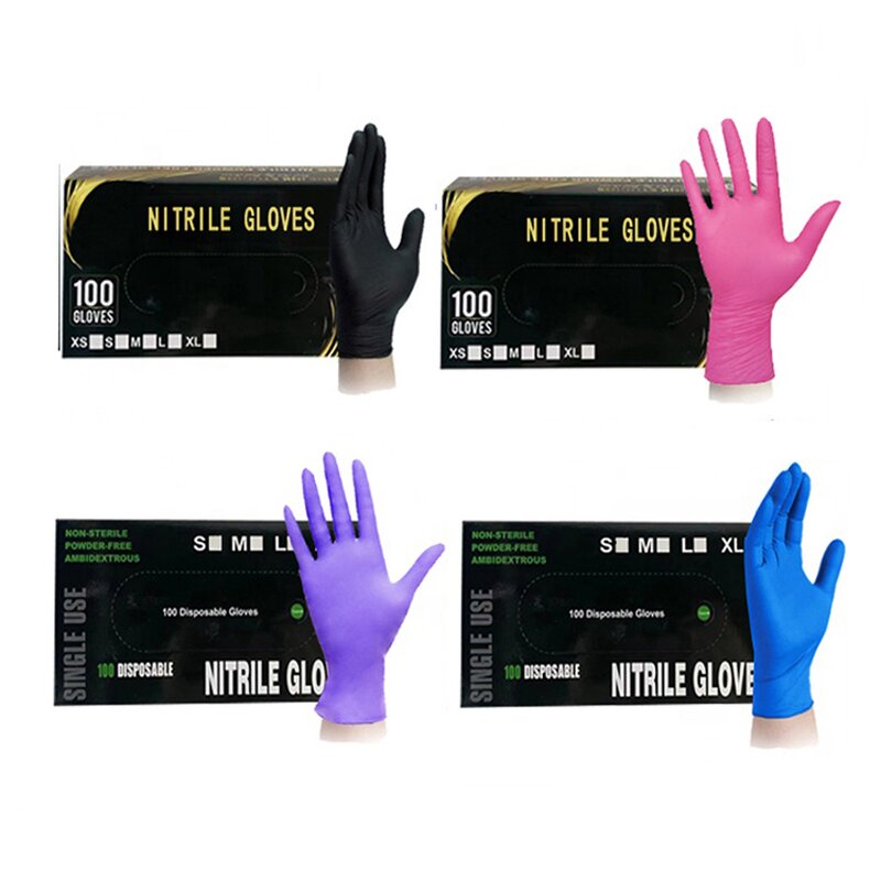 Nitrile Gloves Factory - OEM Wholesale Beauty Hair Salon Black