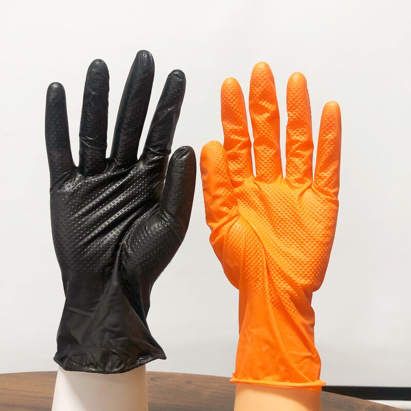Diamond Nitrile Gloves Supplier - OEM 8 Mil Automobile Industrial